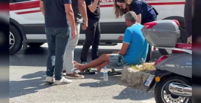 Manavgat'ta kan donduran kaza: Motosiklet sürücüsü ağır yaralandı