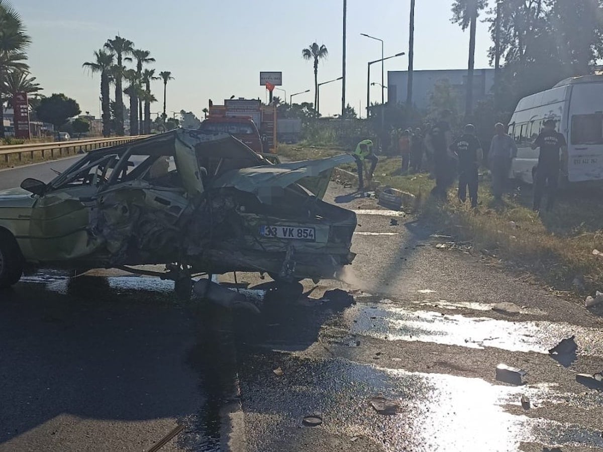 Mersin'de zincirleme trafik kazası: 1 ölü