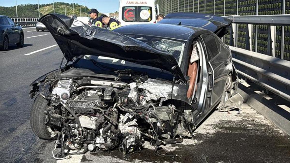 Sarıyer'de zincirleme kaza: 1'i ağır 4 yaralı