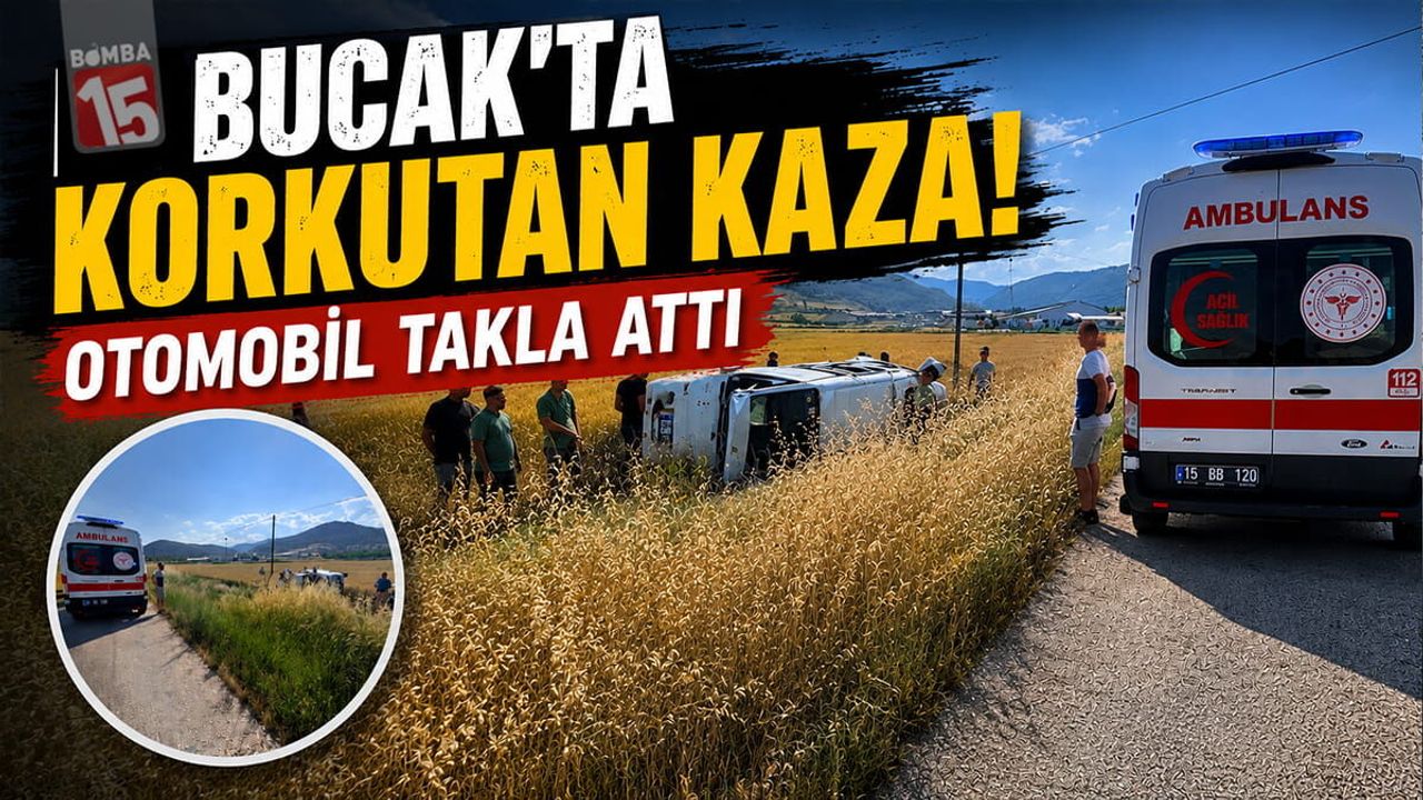Burdur Bucak Kestel Yolunda Trafik kazası