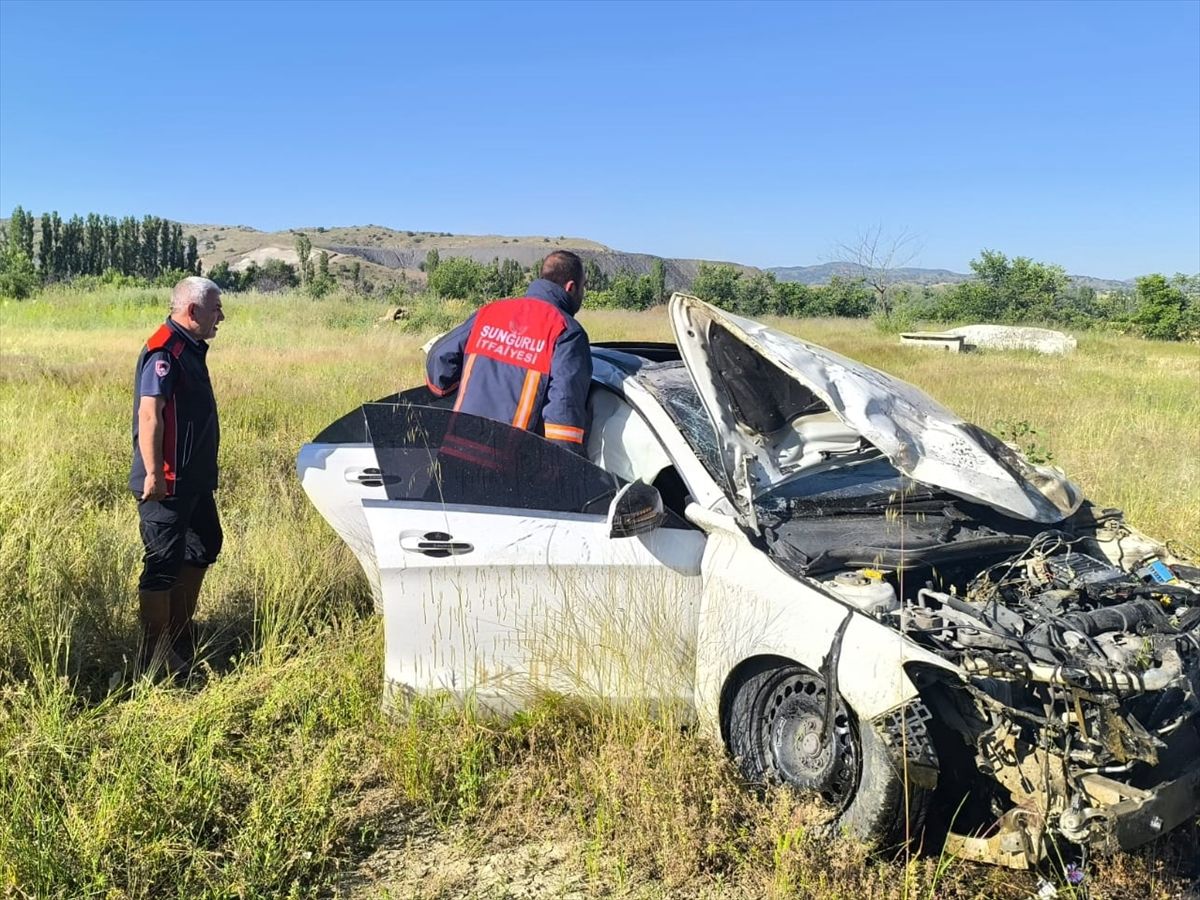 Sungurlu'da Trafik Kazası: Sürücü Hayatını Kaybetti