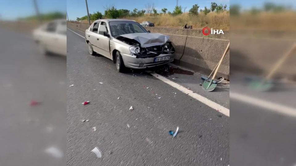 Tekirdağ Çorlu'da Zincirleme Kaza: 6 Otomobil Çarpıştı