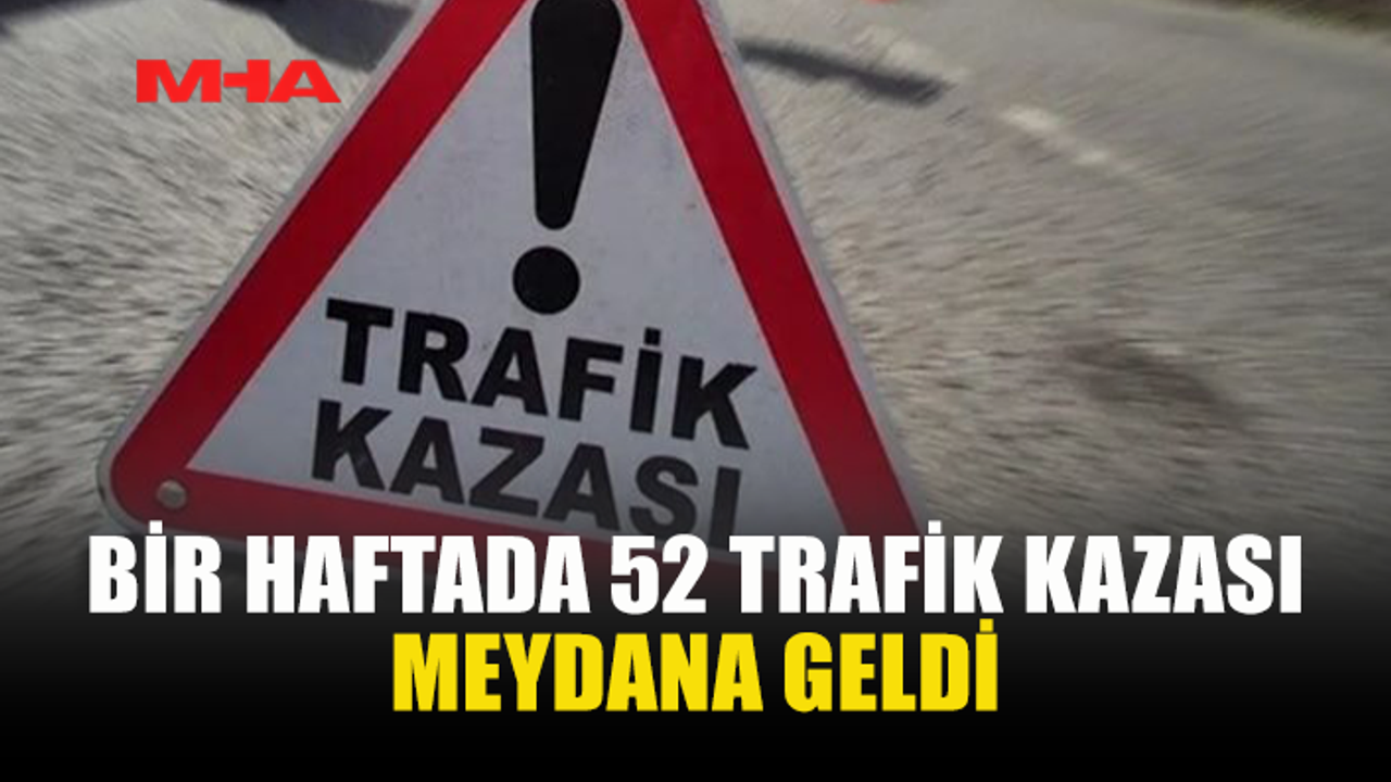 KKTC’DE BİR HAFTADA 52 TRAFİK KAZASI: 19 YARALI