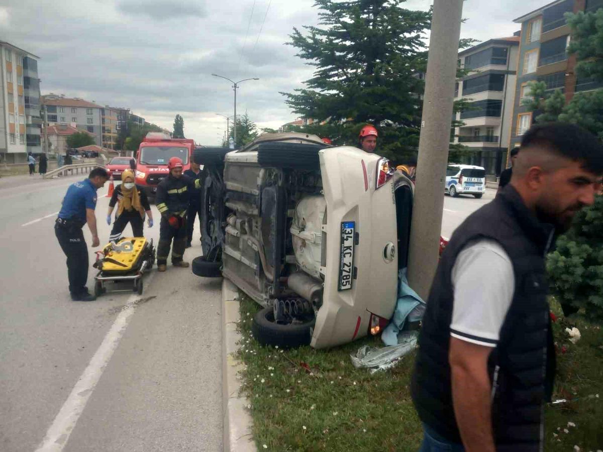 Konya'da Trafik Kazası: Sürücü Yaralandı