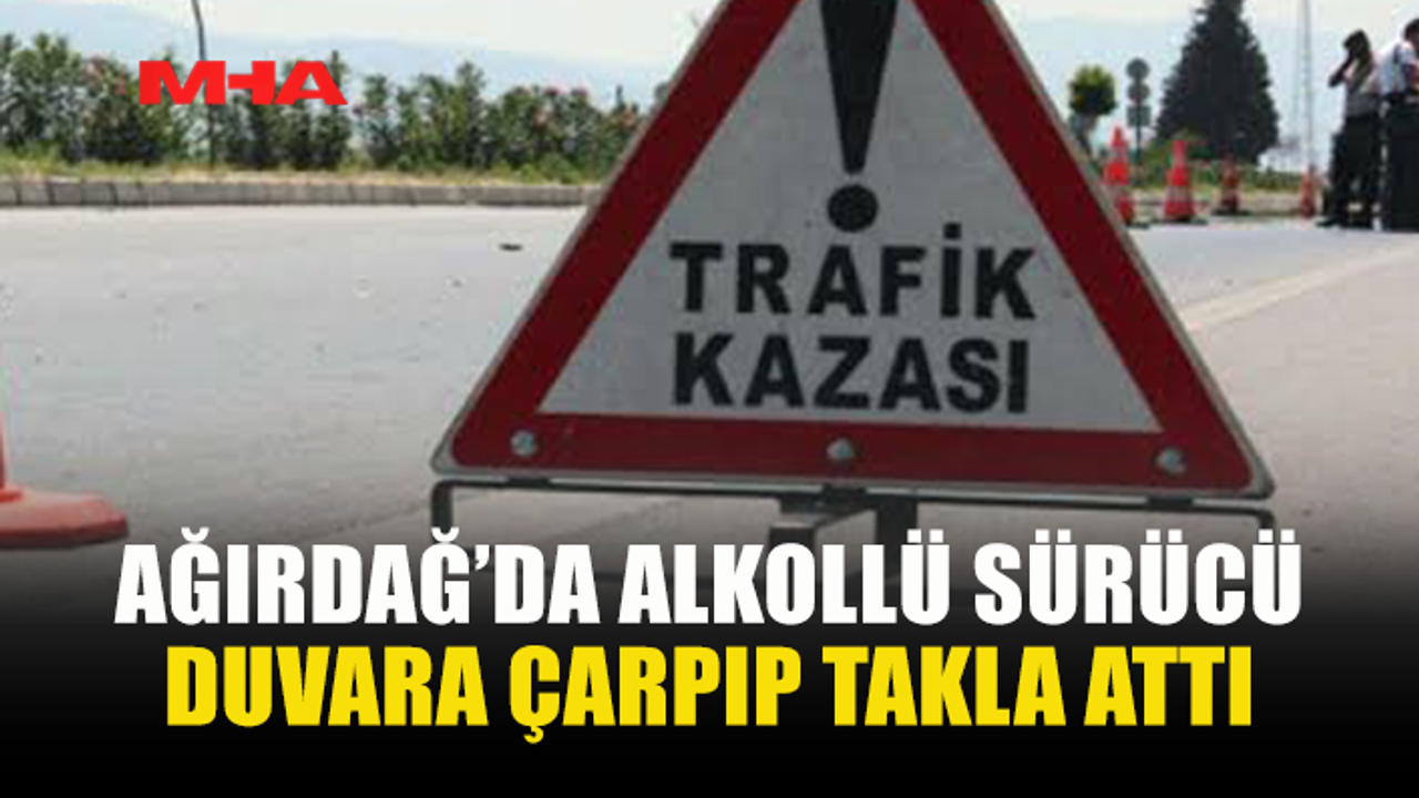 97 PROMİL ALKOLLÜ SÜRÜCÜ KAZA YAPTI