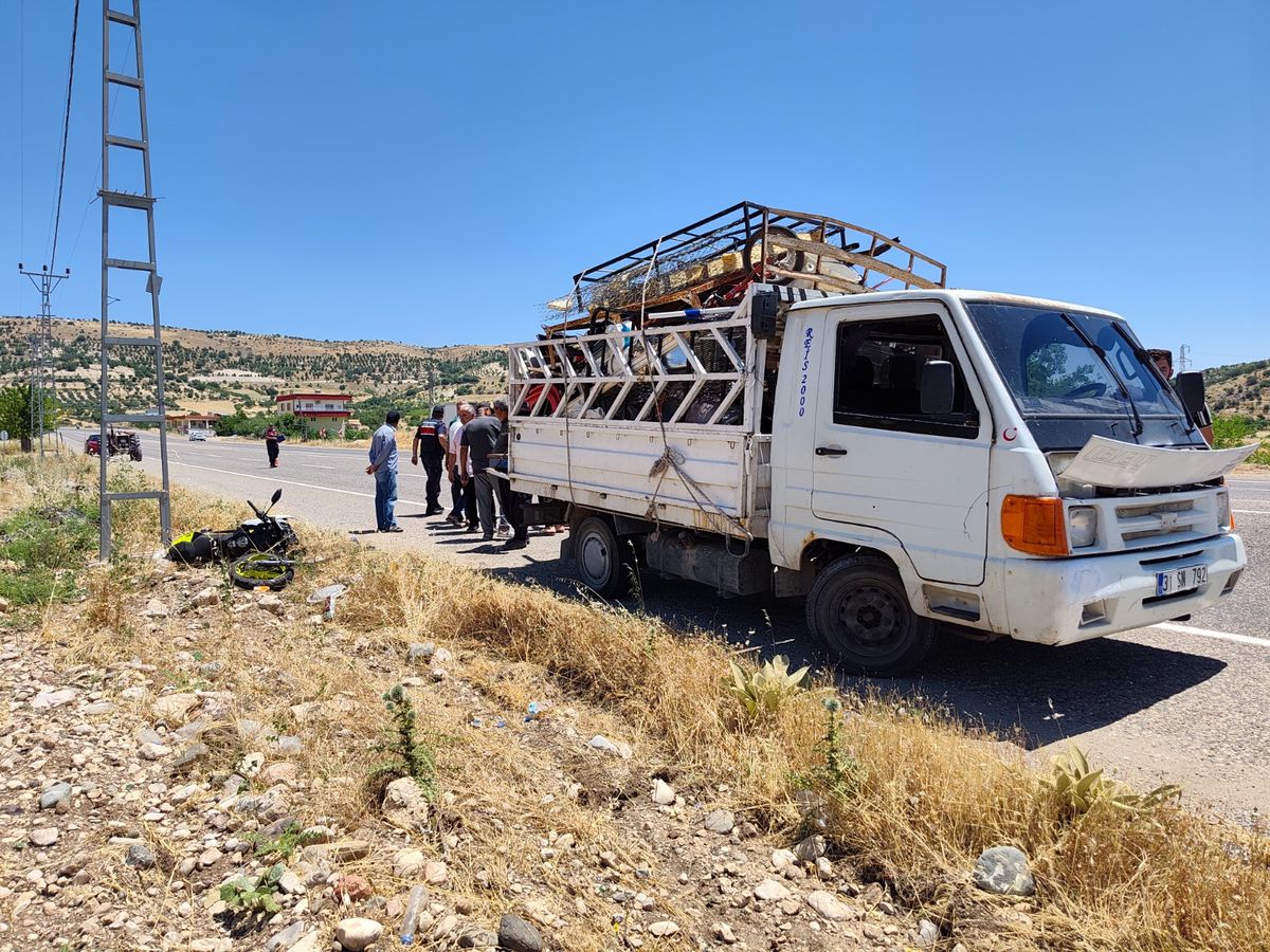 Besni'de trafik kazası: Motosiklet sürücüsü öldü