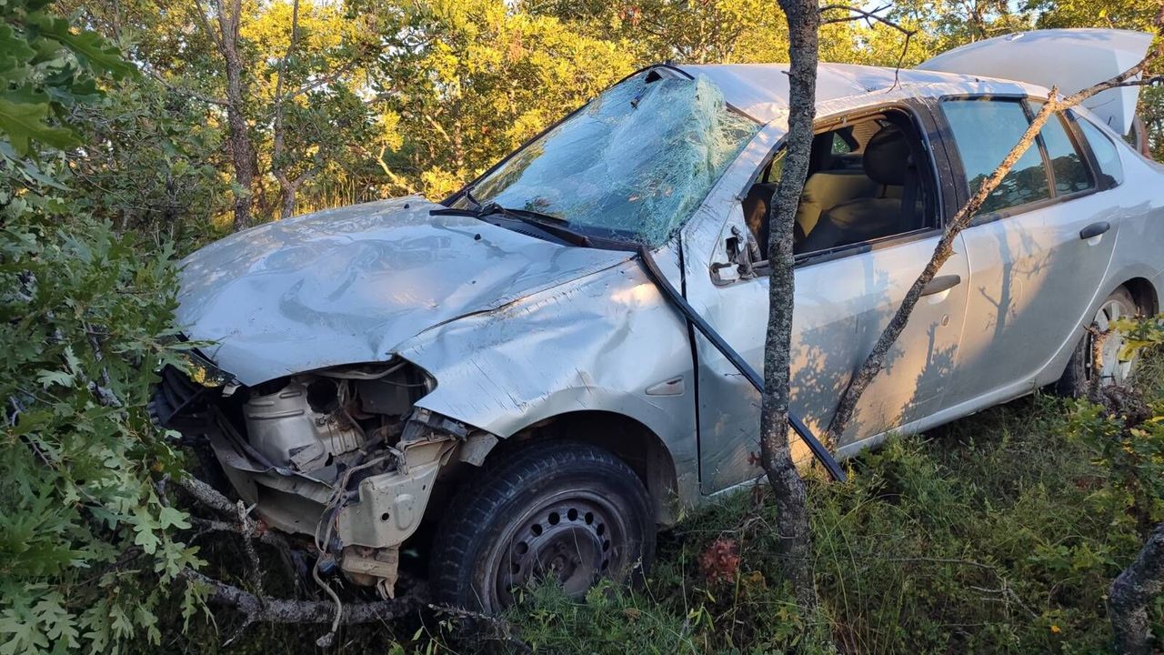 Uşak’taki trafik kazası bir çifti ayırdı: 1 ölü 1 yaralı