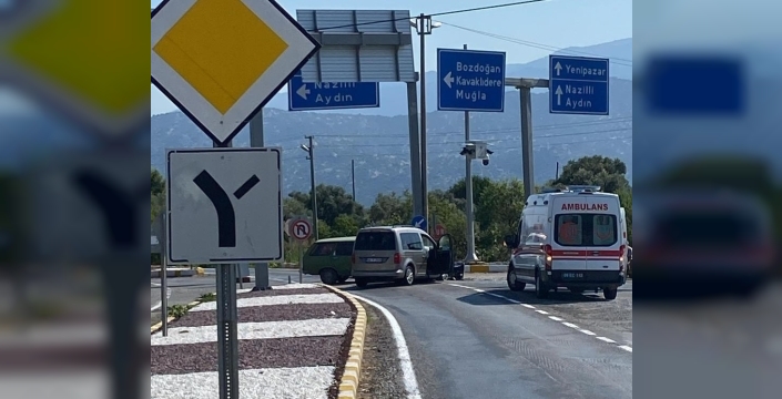 Bozdoğan'da trafik kazası: Bir yaralı hastaneye kaldırıldı