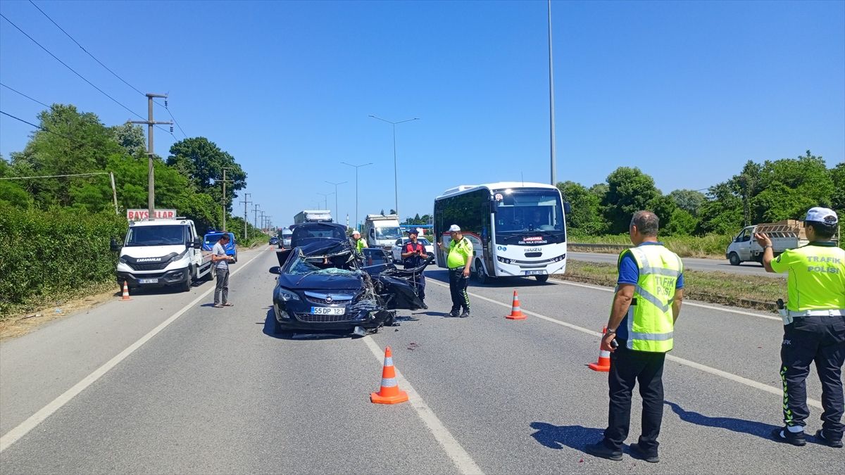 Samsun'da Trafik Kazası: Bir Kişi Ağır Yaralandı