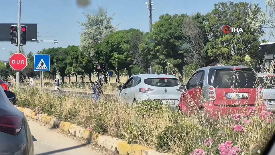 aya geçidinde yol verme kazası: Sürücüler anlaştı, kadın hiçbir şey duymadı