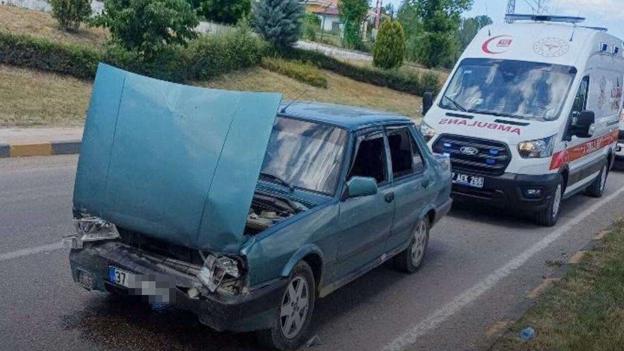 Taşköprü çevre yolunda trafik kazası