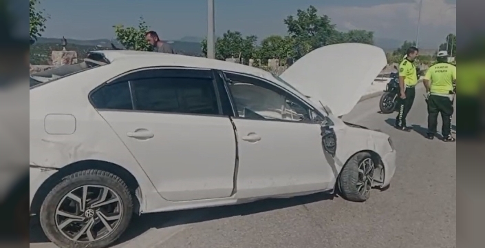 Bilecik'te virajı alamayan otomobil takla attı: 1 yaralı