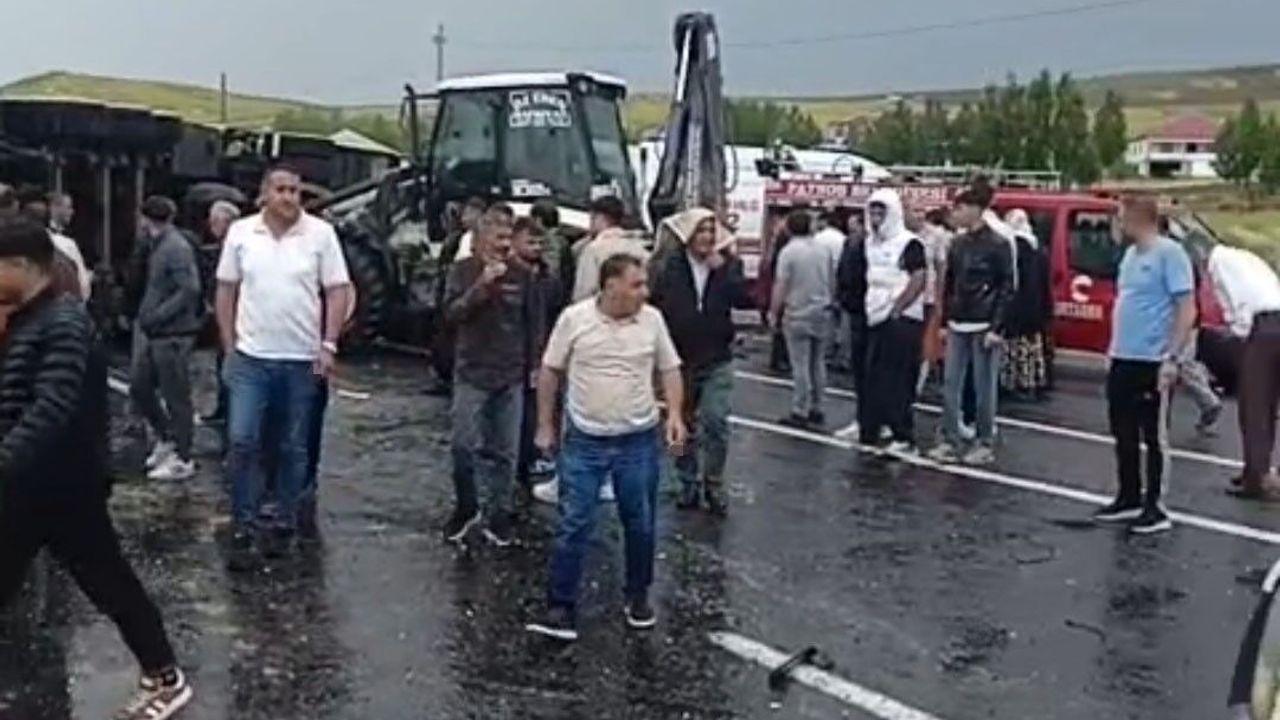 Patnos'ta zincirleme trafik kazası: 1 ölü, 1'i ağır 4 yaralı