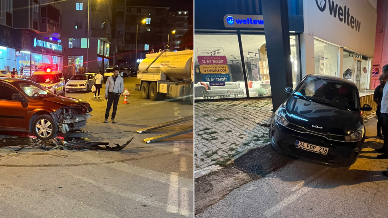 Ahlat'ta trafik kazası: Kavşakta çarpışan araçlarda 1 kişi yaralandı