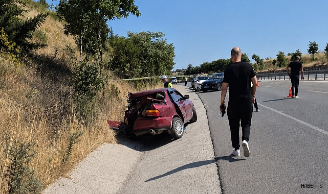 Bigadiç Yolunda Feci Kaza: Otomobil Sürücüsü U.V. Hayatını Kaybetti - Asayiş