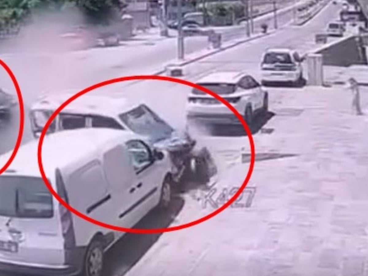 Şırnak'ta zincirleme trafik kazası kamerada