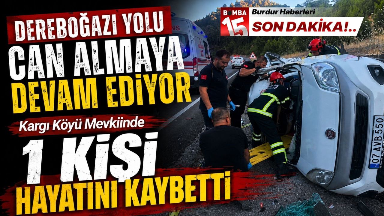 Dereboğazı Yolunda Trafik Kazası: 70 Yaşındaki Sürücü Hayatını Kaybetti