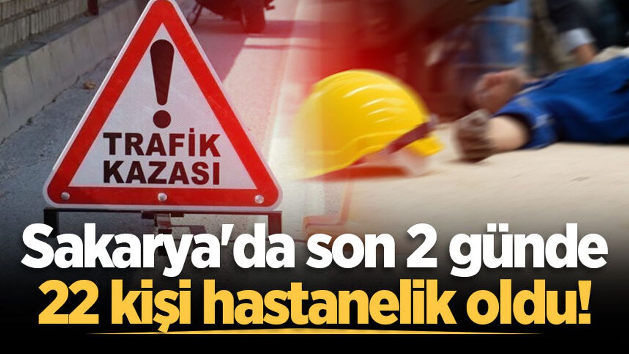 Sakarya'da son 2 günde 22 kişi hastanelik oldu!