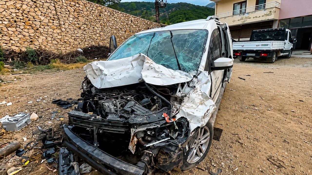 Hakkari’de trafik kazası: 1’i ağır 3 kişi yaralı