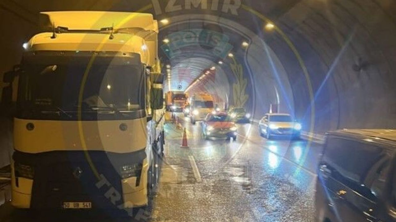 O güzergahı kullanacak olanlar dikkat: Bayraklı Büyük Tünel’de kaza meydana geldi
