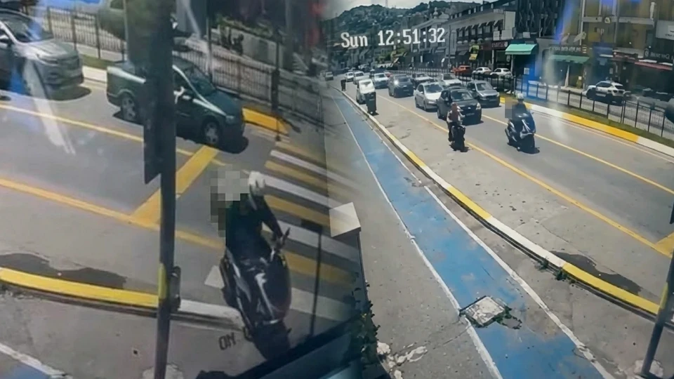 200 liralık zarf peşindeyken 101 bin TL ceza yedi! Biri bebek üç kişinin yaralanmasına yol açan kurye kamerada