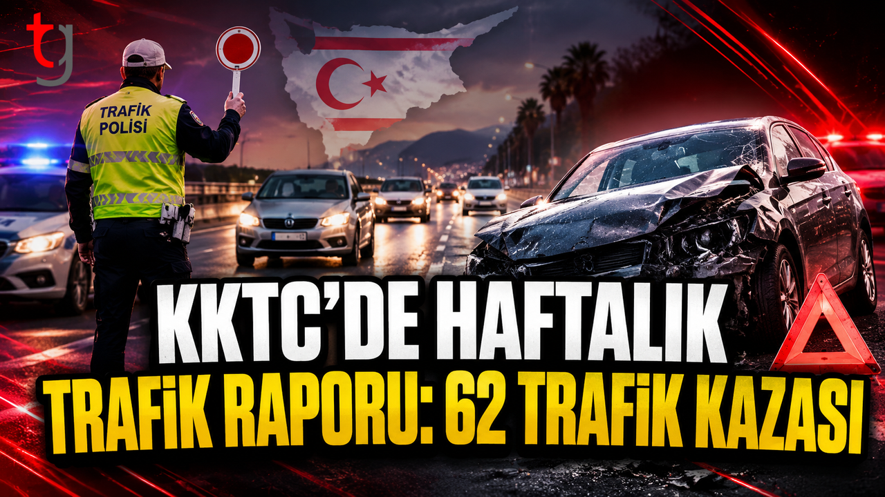 KKTC’de Bir Haftada 62 Trafik Kazası