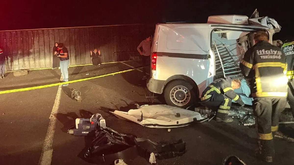 Muratlı'da Zincirleme Trafik Kazası! 3 Can Kaybı Var