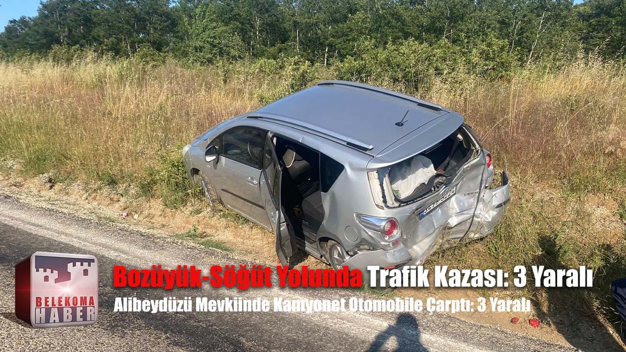Bozüyük-Söğüt Yolunda Trafik Kazası: 3 Yolcu Hafif Yaralandı