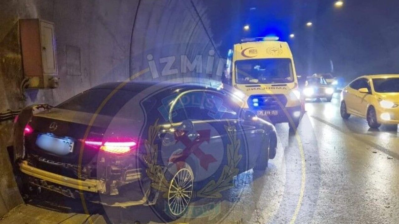 Bayraklı Tünellerinde kaza: Bornova istikametine dikkat