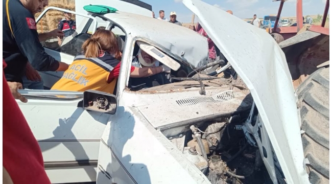 Kızılırmak Tepealagöz Köyü Yol Ayrımında Çift Taraflı Trafik Kazası