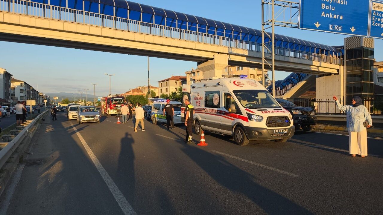 Zincirleme kaza can aldı! Motosiklet sürücüsü hayatını kaybetti