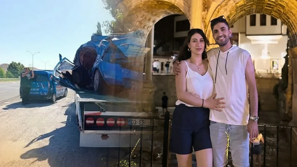 Afyonkarahisar'da feci kaza: Uzman çavuş, eşi ve 8 aylık bebekleri hayatını kaybetti