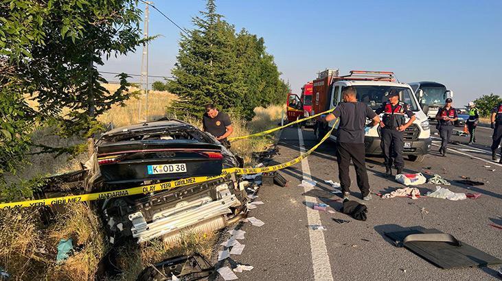 Acı yolculuk! Almanya'dan gelen ailenin otomobili takla attı: 3 ölü