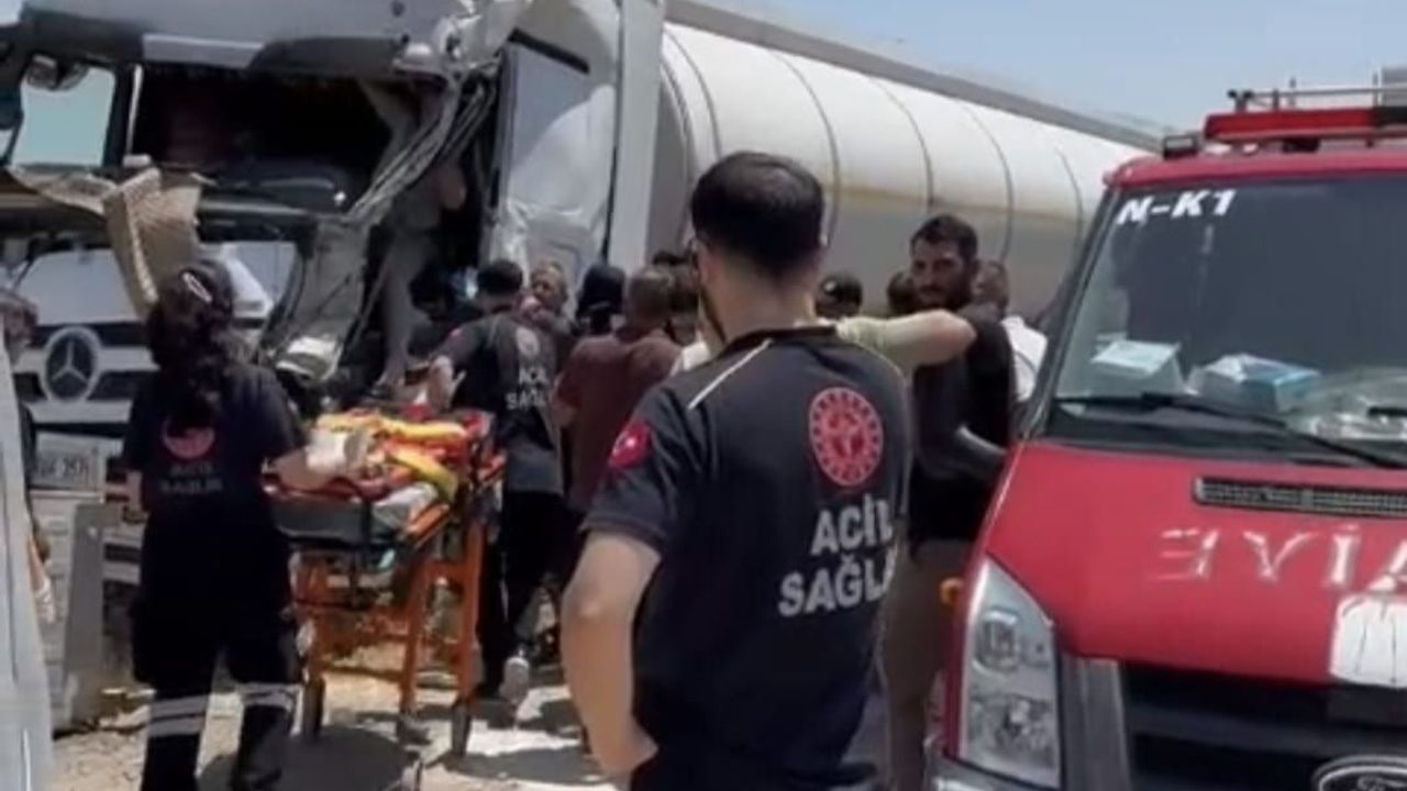 Cizre-Nusaybin Yolunda Zincirleme Tanker Kazası