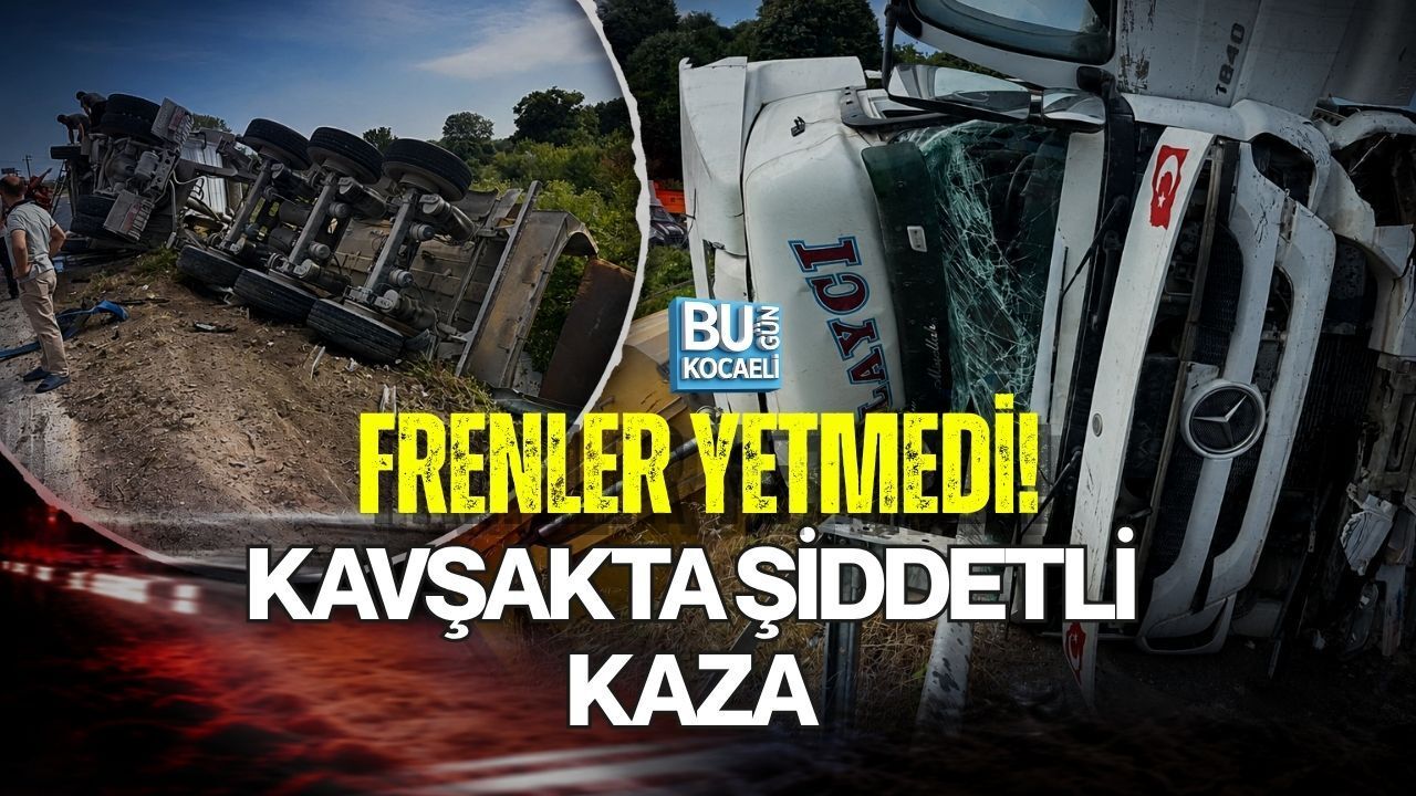 FRENLER YETMEDİ! KAVŞAKTA ŞİDDETLİ KAZA