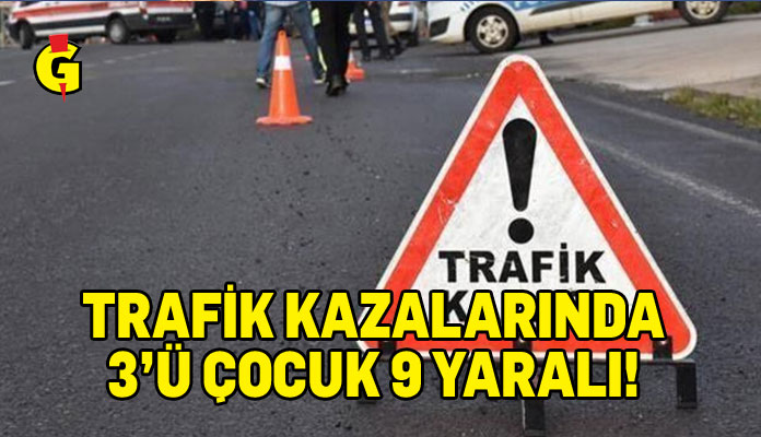 Üç ayrı bölgede trafik kazası meydana geldi, alkollü bir kişi tutuklandı
