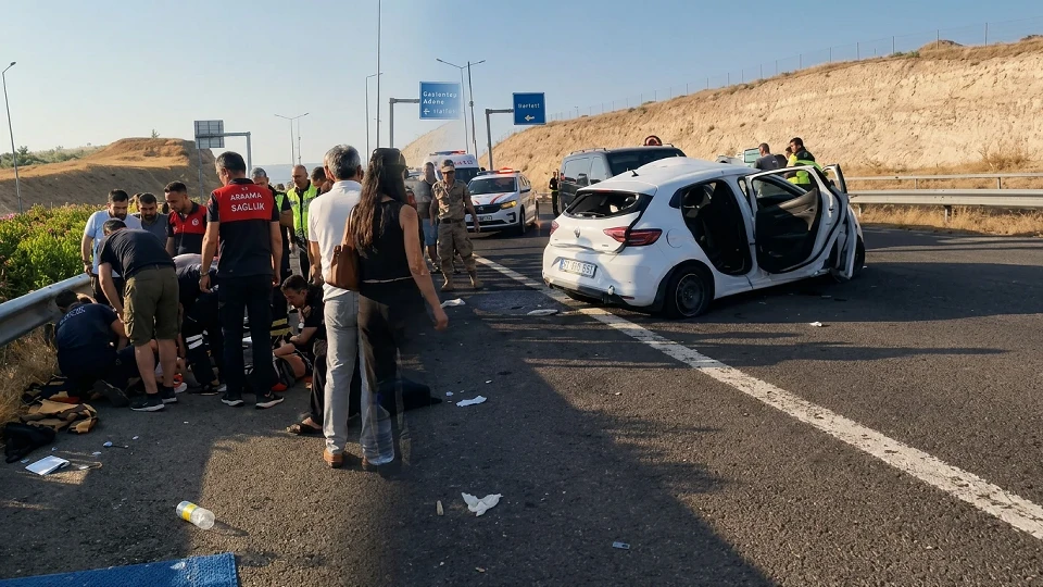 Şanlıurfa'da feci kaza! Otomobil ile hafif ticari araç çarpıştı: İki ölü, 9 yaralı