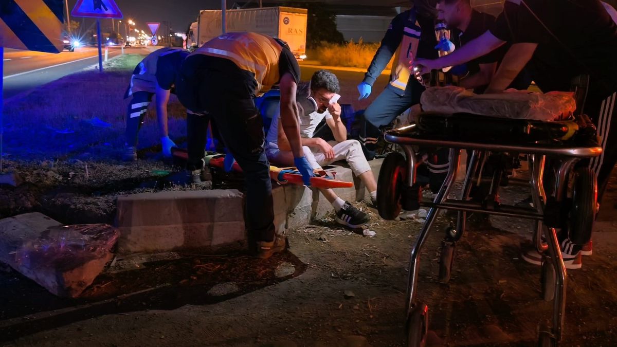 İnegöl'de Motosiklet Kazası: Sürücü Ağır Yaralı