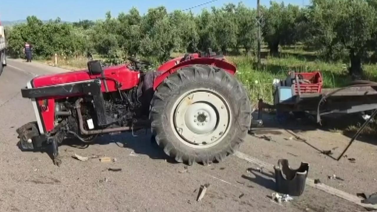 Bursa'da traktör kazası: Yaralılar var