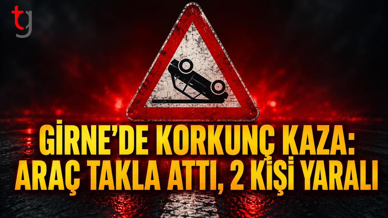 Girne’de Alkollü Sürücünün Karıştığı Kaza: Araç Takla Attı, 2 Kişi Yaralandı