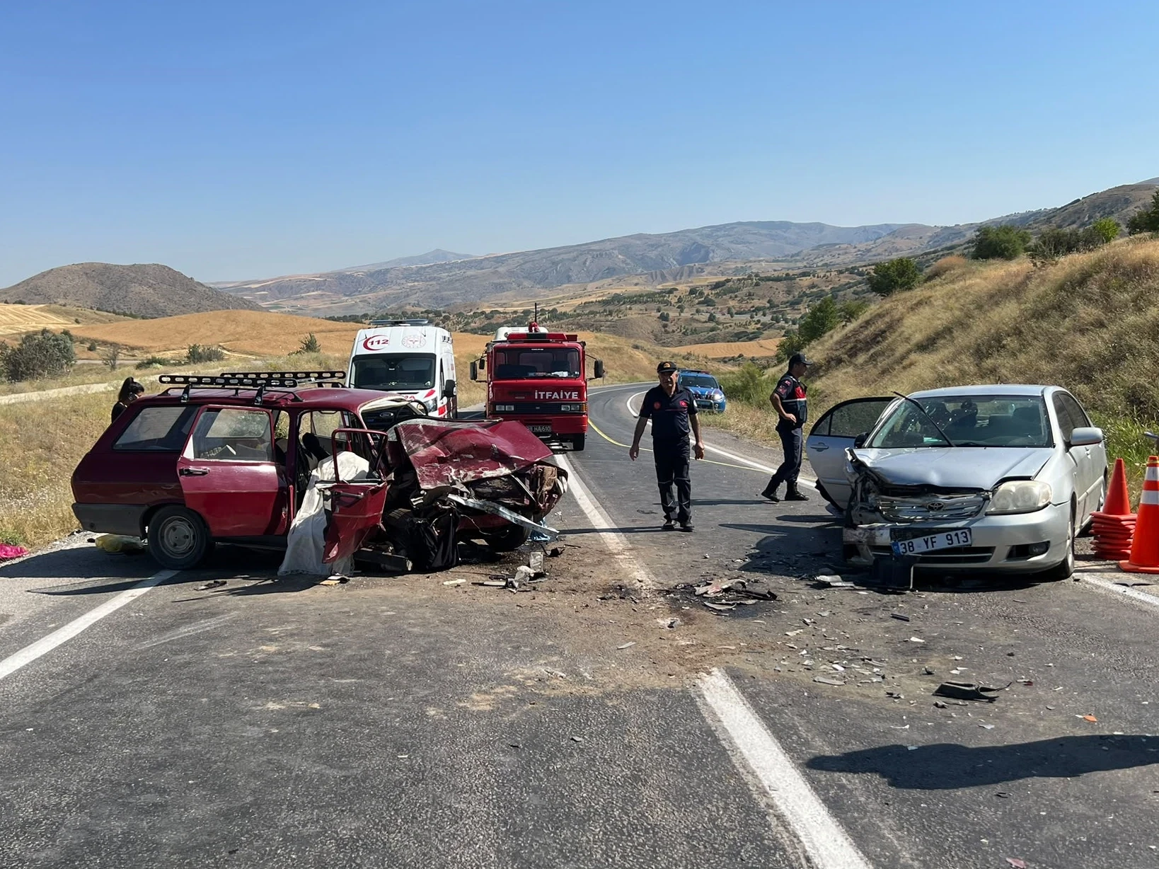 Kayseri Felahiye'de trafik kazası: 1 ölü, 6 yaralı | Yerel Haberler