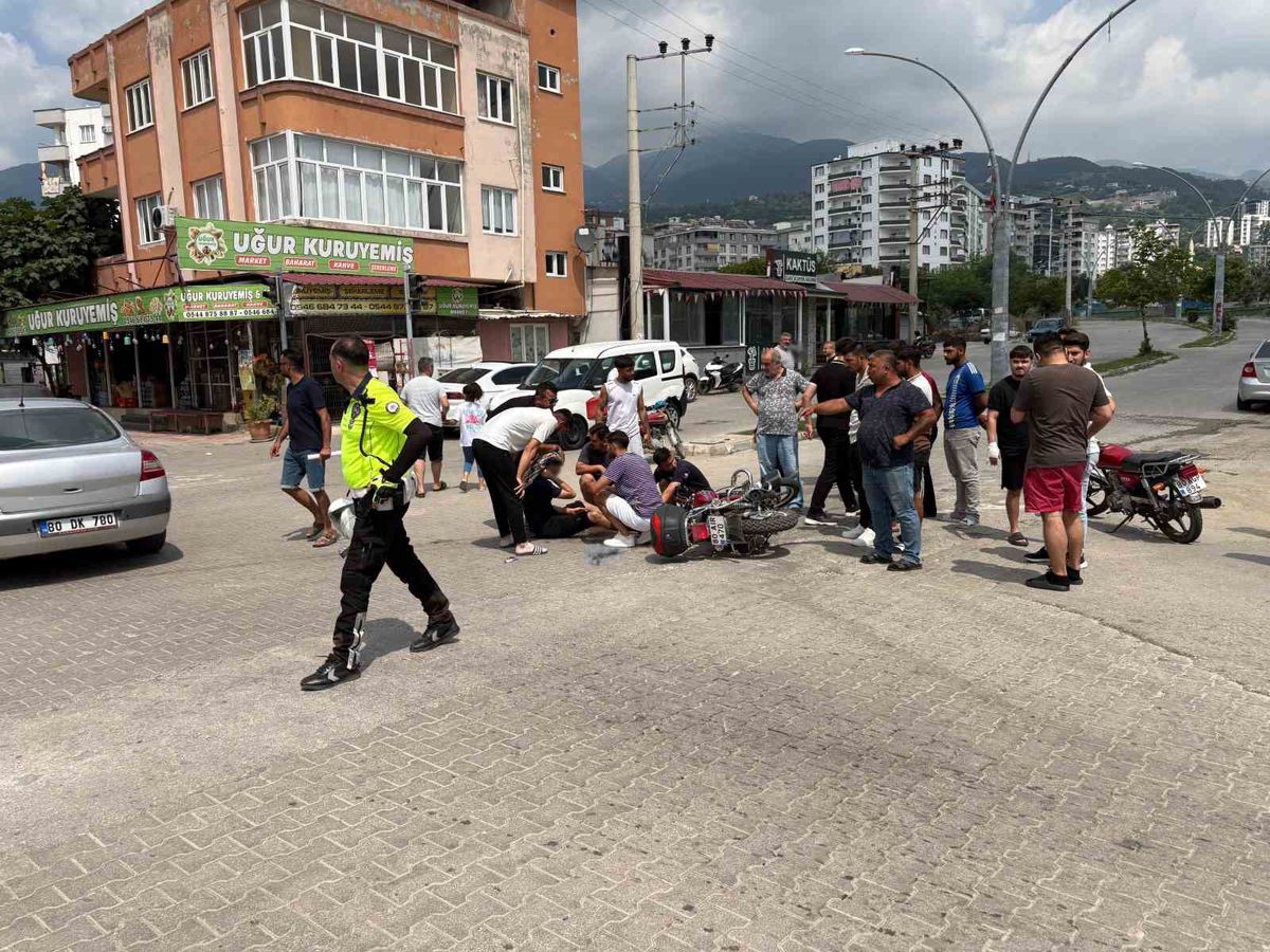 Düziçi'nde Trafik Kazası: Motosiklet Sürücüsü Yaralandı