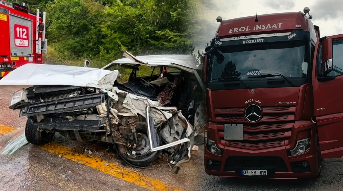 Korkunç kaza: Bir ölü, iki ağır yaralı