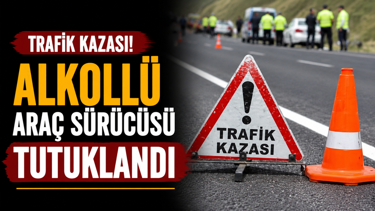 Trafik kazası…Alkollü araç sürücüsü tutuklandı