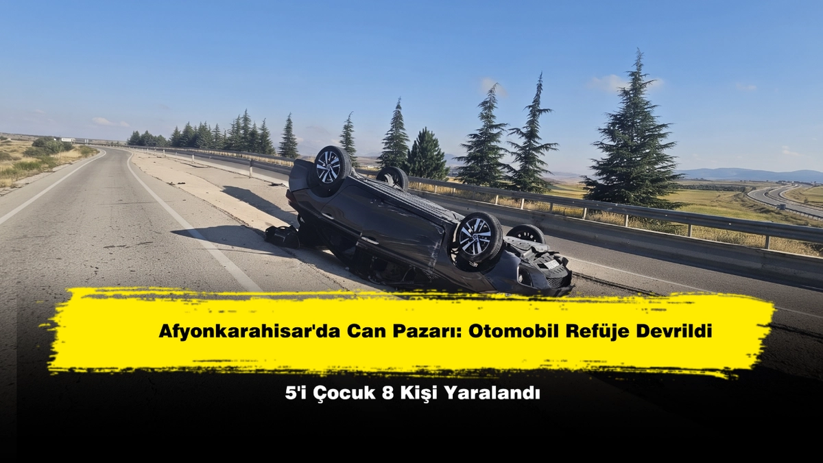 Afyonkarahisar Anıtkaya’da Trafik Kazası: 8 Kişi Yaralandı
