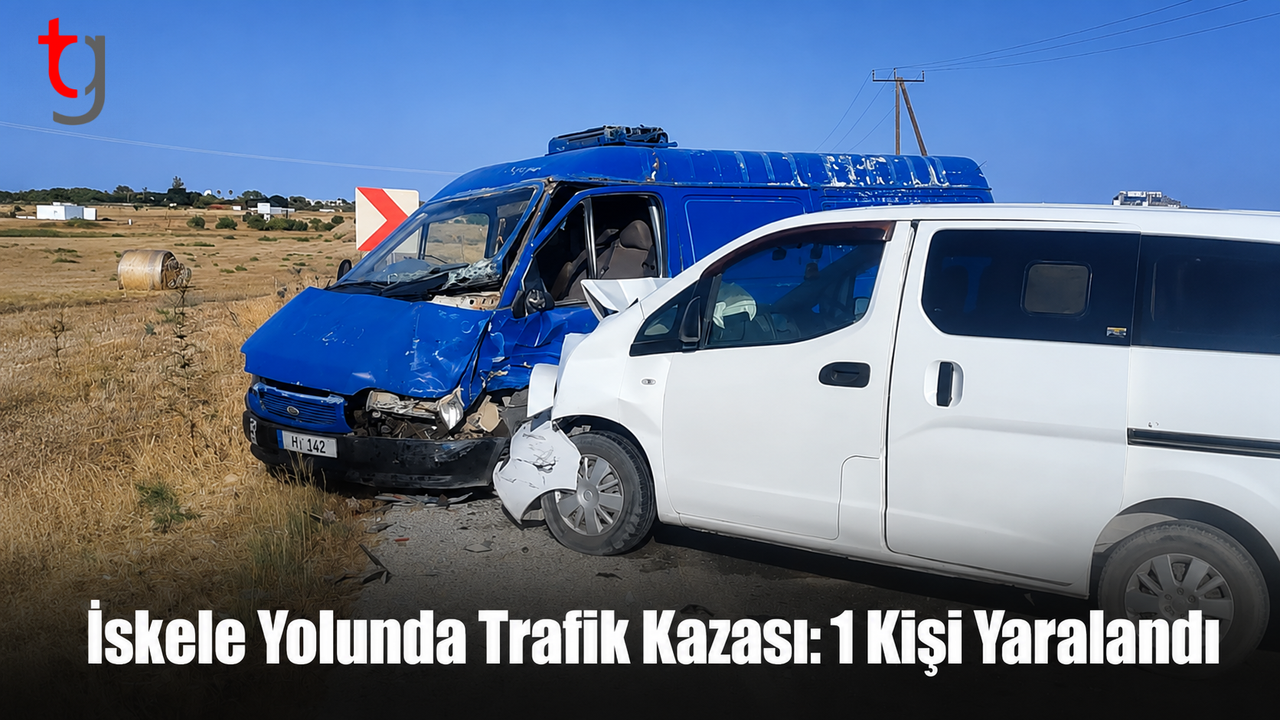 İskele - Mağusa Anayolunda Trafik Kazası: 1 Kişi Yaralandı